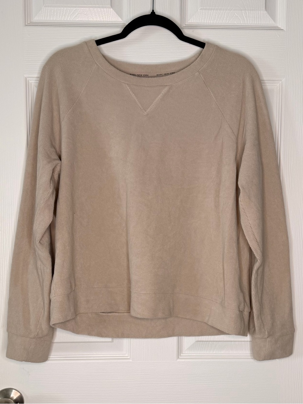 Marc New York Light Beige Crewneck Sweatshirt - Picture 2 of 5